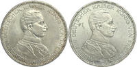 GERMAN EMPIRE 5 Mark 1913 + 1914 Wilhelm II - LOT of 2 coins vz 168.82 US$  +  52.39 US$ shipping