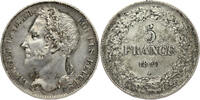BELGIUM 5 Francs Leopold I -