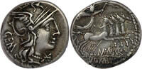 ROMAN REPUBLIC AR Denarius M. Aburius M. f. Geminus -