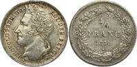 BELGIUM 1/4 Franc Leopold I -