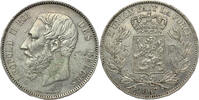 BELGIUM 5 Francs Leopold II -