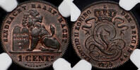 BELGIUM 1 Centiem Leopold II -