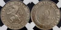 BELGIUM 5 Centiemen Leopold II -