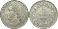 BELGIUM 5 Francs Leopold I -