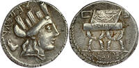 ROMAN REPUBLIC AR Denarius P. Furius Crassipes -