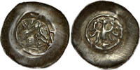 HOLY ROMAN EMPIRE AR Adlerpfennig or Hohlpfennig Alsace - Bishopric of Strasbourg - reign of Frederick II of Hohenstaufen -