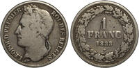 BELGIUM 1 Franc Leopold I -