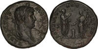 ROMAN EMPIRE AE Sestertius Hadrianus - UNPUBLISHED VARIETY -