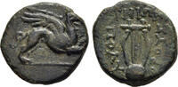ANCIENT GREECE Æ17 c. 370-330 BC IONIA - Teos - Polythrous, magistrate VF