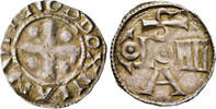 GERMAN STATES / HOLY ROMAN EMPIRE AR Denar n.d. (1050-1100) Immobilization coinage in the name of Otto III AEF