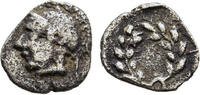 ANCIENT GREECE AR Triante (1/3 Obol) c. 450-400 BC Aeolis - Elaia AVF