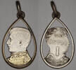 BELGIUM 1 Franc Trench Art / Love Token WORLD WAR I - Albert I -