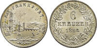 GERMAN STATES 6 Kreuzer 1854 Free City of Frankfurt vz+ 700.47 元  ＋  505.90 元 运费