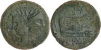 Roman Republic (Imperatorial) AE As Sextus Pompeius Magnus Pius -