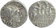 ROMAN REPUBLIC AR Denarius M. Iunius Silanus -