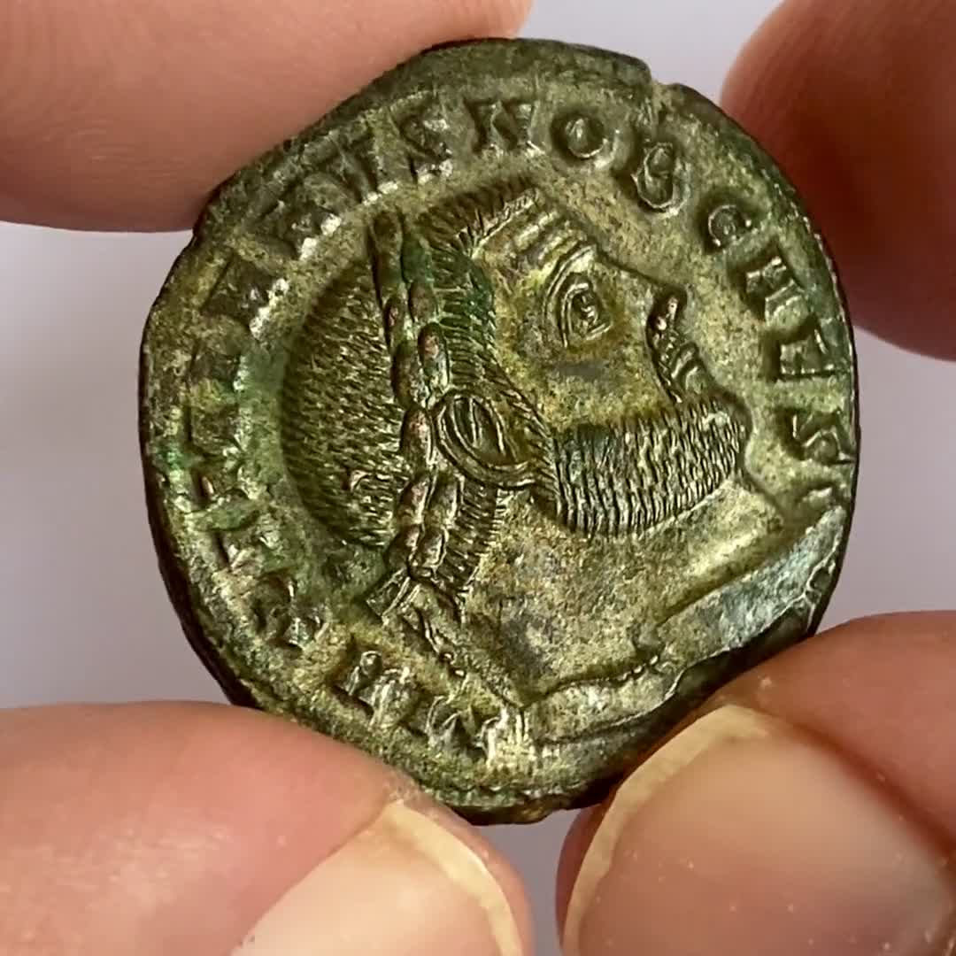 Franklin Mint フランスの 銀貨 Marc Aurèle Roman Roman Empire AE Follis 300-303 AD Galerius Maximian Caesar