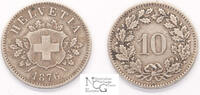 Suisse 10 Cents 1876 B 1876 10 Cents 1876 B ss+ 81.50 US$  +  34.93 US$ shipping