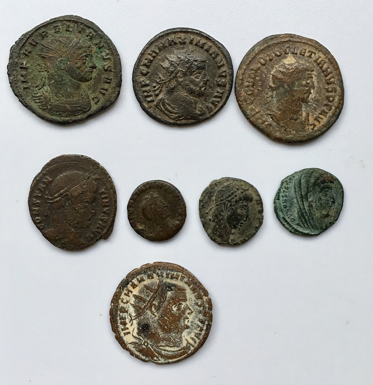 Roman Empire, Lot comprising 8 AE coins (3-4 century) | MA-Shops