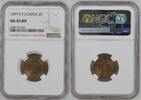French INDOCHINA 2 Sapèque 1897A NGC MS 65 BN 605.43 US$  +  232.86 US$ shipping