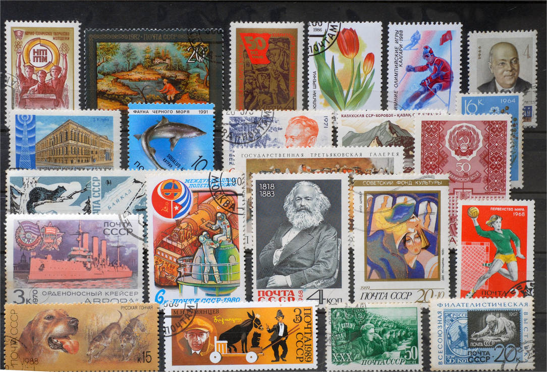 Russian lot. Francobollo. Angermunde stamps. Rescht stamps. Gwynedd stamps.