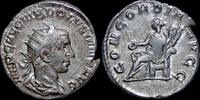 Roman antoninianus Volusian AR antoninianus Concordia seated left. -