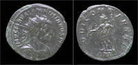 Roman follis Maximianus AE antoninianus Jupiter standing left -