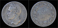 Belgium 5 frank Belgium Leopold I 5 frank 1847 -