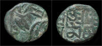 India drachm India Kangra Kingdom Apurva Chandra Deva AE drachm -
