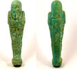 Egypt ushabti Egypt Late Period blue-green faience ushabti of Hor-pen-aset -