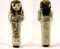 Egypt shabti Egypt New Kingdom 19/20th dynasty very rare blue faience shabti for Amun-Mes.. -