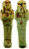 Egypt shabti Egypt TIP 21st Dynasty green faience shabti of Userhat -