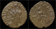 Roman antoninianus Tetricus I billon antoninianus Laetitia standing left