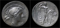  drachm 215-205BC Brüttium Brüttium Bretti AR drahmisi EF + 399,00 EUR + 7,00 EUR nakliye