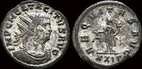 Roman antoninianus Tacitus AR antoninianus Aeqvitas standing left -