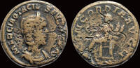 As 244-249AD Roman Otacilia Severa ,Augusta AE As Concordia seated left VF+