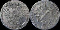 1/2 kroon 1765 Austrian Netherlands Austrian Netherlands Maria-Theresia 1/2 kroon (couronne) 1765 VF+