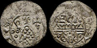 denier 1054-1076 Netherland Netherlands Utrecht Wilhelm von Ponte, Bishop AR denier EF