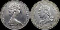 crown 1976 Isle of Man Isle of Man 1 crown 1976- 200 years of American independence UNC