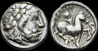 Celtic tetradrachm Celtic Lower Danube Uncertain Tribe AR tetradrachm -