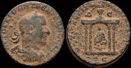 Seleucis and Pieria octassarion Seleucis and Pieria Antioch Trebonianus Gallus AE octassarion shrine -