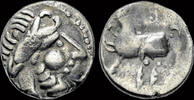 Celtic drachm Celtic Danube Region AR drachm Kugelwange type -
