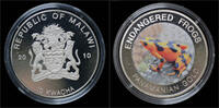 Malawi 10 kwacha Malawi- 10 kwacha 2010- Endangered frogs- Panamanian gold -