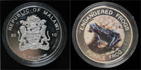 Malawi 10 kwacha Malawi- 10 kwacha 2010- Endangered frogs- Purple frog. -