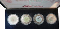 Somalia 4 x 1 dollar Somalia 4 x 1 dollar 2005- Pope Benedikt XVI in black plastic box with COA -