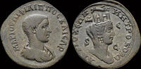 Seleucis and Pieria tetrassarion Seleucis and Pieria Antioch Philip II, as Caesar AE tetrassarion Tyche to right -