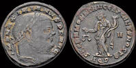 Roman follis Maximianus AE follis Moneta standing front -
