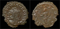 Roman antoninianus Tetricus I billon antoninianus Hilaritas standing left