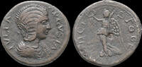 Macedonia AE22 Macedonia Stobi Julia Domna AE22 Nike advancing to left -