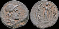Seleucid Kingdom AE18 Seleucid Kingdom Alexander I Balas AE18 Apollo standing left -