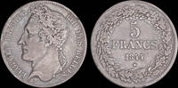 Belgium 5 frank Belgium Leopold I 5 frank 1844-pos A -